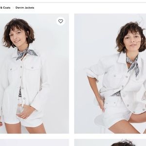 Madewell Oversized Jean Jacket White